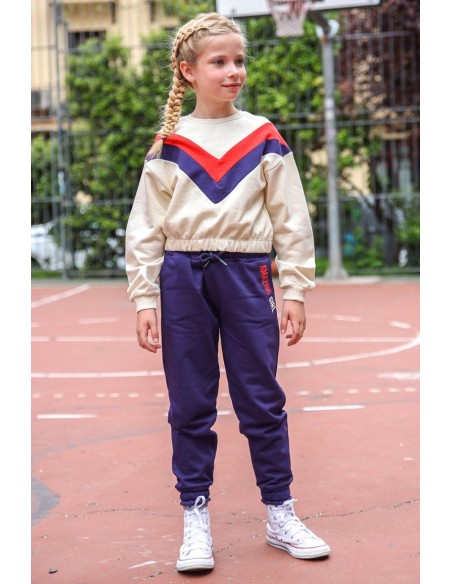 Street Monkey chandal de niña con sudadera corta.