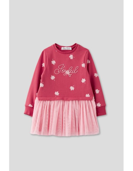 Vestido de niña de tul rosa