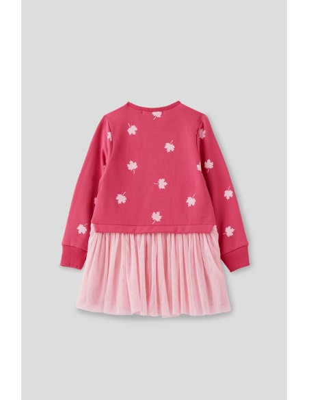 Vestido de niña de tul rosa