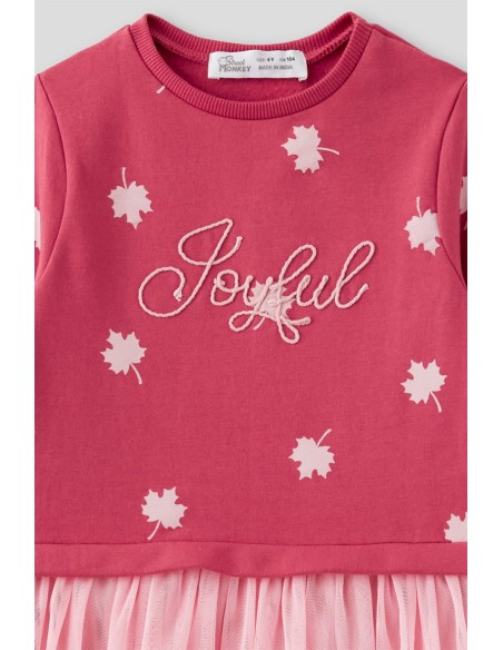 Vestido de niña de tul rosa