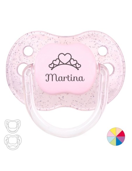 Chupete Personalizado nombre + Tiara