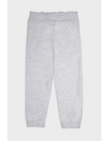 Pantalón tipo chándal niña engomado y bolsillos