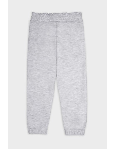 Pantalón tipo chándal niña engomado y bolsillos
