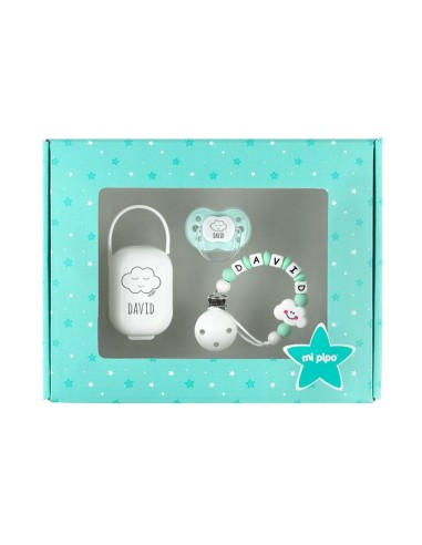 Cajita Top Baby Gris Personalizada (Temporalmente Cajita Menta)