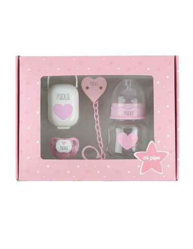 Cajita My Basics 150 Corazón Rosa Personalizada