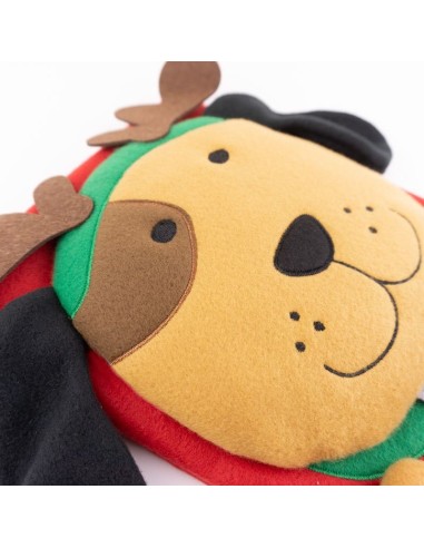 Calcetín Premium Perrito Navidad personalizado