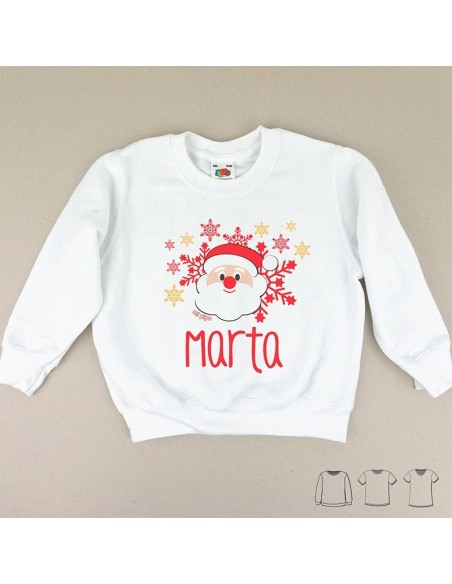 Sudadera papa noel personalizada.
