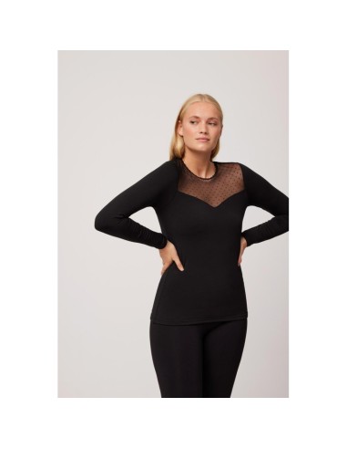 Camiseta termica de plumeti negra