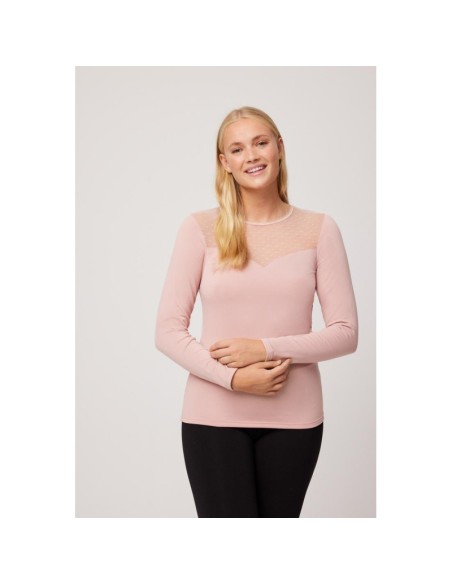 Ysabel Mora camiseta termal  con plumeti