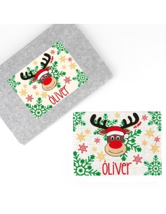 Puzzle + Estuche Reno Rudolph personalizado