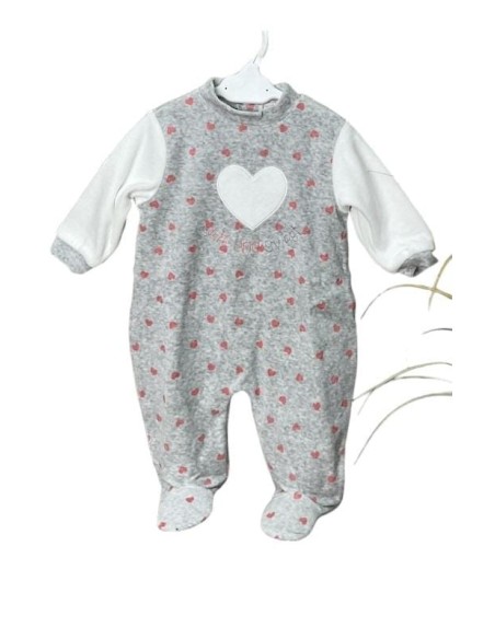 Pijama de bebe niña corazones