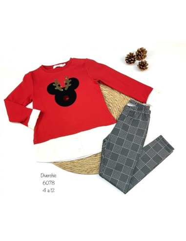 Conjunto niña de reno