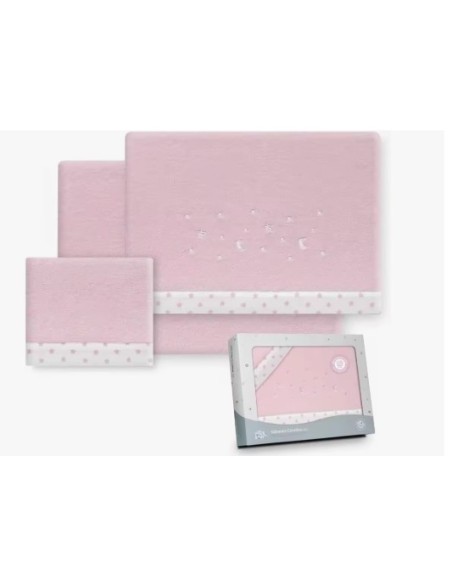 Interbaby sabanas de cuna de coralina rosas