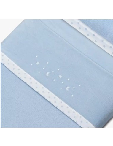 Juego de sábanas de cuna  coralina azul Interbaby