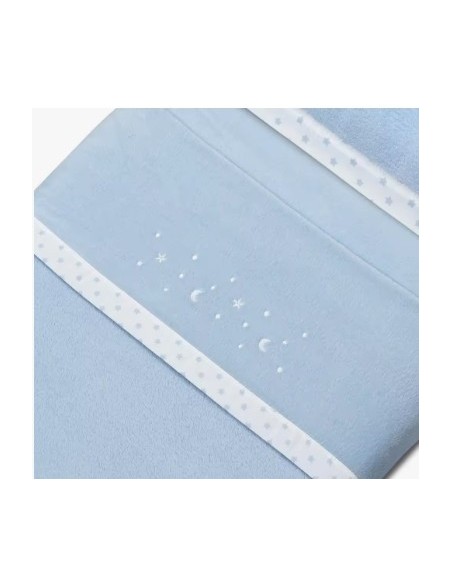 Juego de sábanas de cuna  coralina azul Interbaby