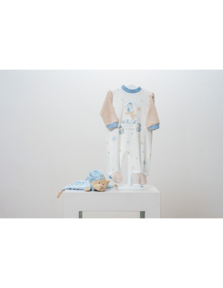 Pijama de bebe terciopelo oso polar