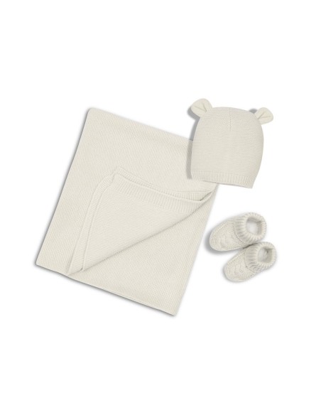 Interbaby toquilla , gorro y patucos a juego.