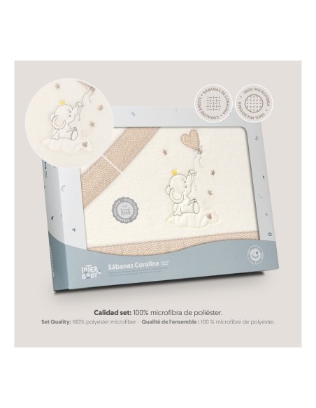 Interbaby sábanas de minicuna de coralina