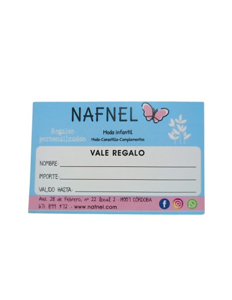 TARJETA REGALO TIENDA NAFNEL
