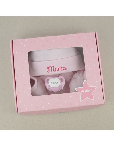 Cajita Set Recién Nacido Rosa Personalizado