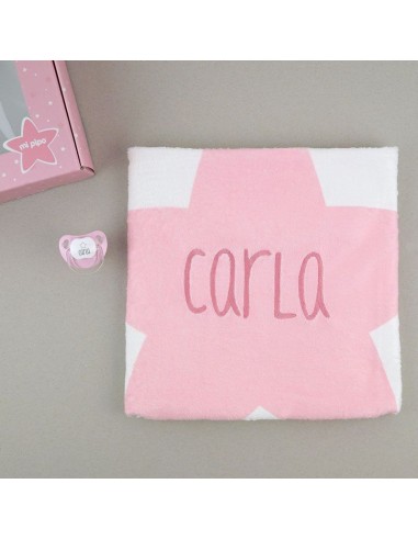 Cajita Baby Arrullo Estrellas Rosa Personalizada Mi pipo