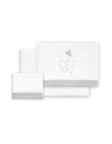 Interbaby sábanas minicuna elefante franela.