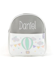 Mochila Globo Gris personalizada