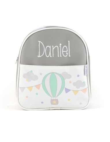 Mochila Globo Gris personalizada