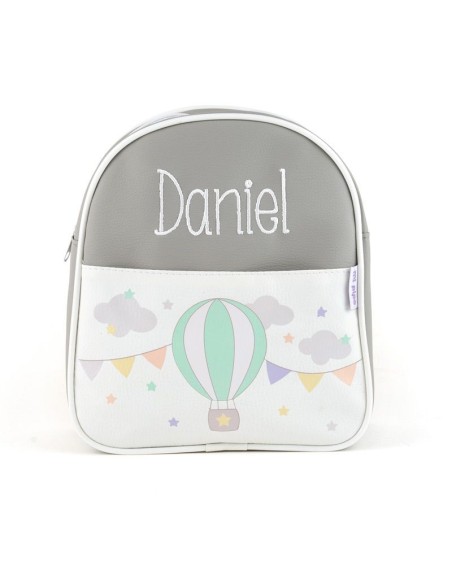 Mochila Globo Gris personalizada