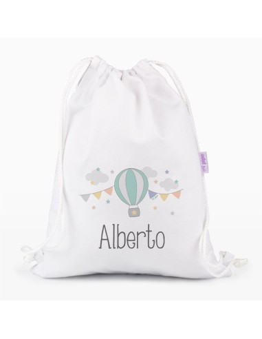 Petate Medium Lona Globo personalizado, color a elegir