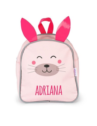 Mochila Zoo Conejito Rosa personalizada