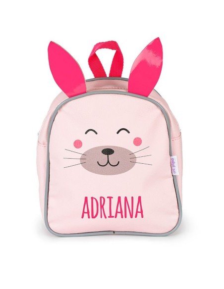 Mochila Zoo Conejito Rosa personalizada