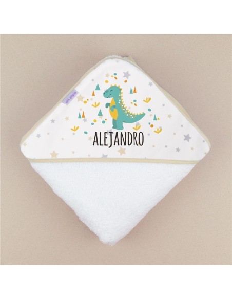 Capa de baño Dinosaurio Personalizada