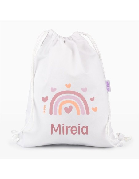 Petate Medium Lona Arcoíris Blush personalizado, color a elegir