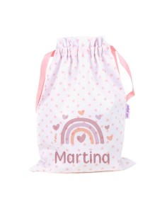 Saquito Arcoíris Blush personalizado