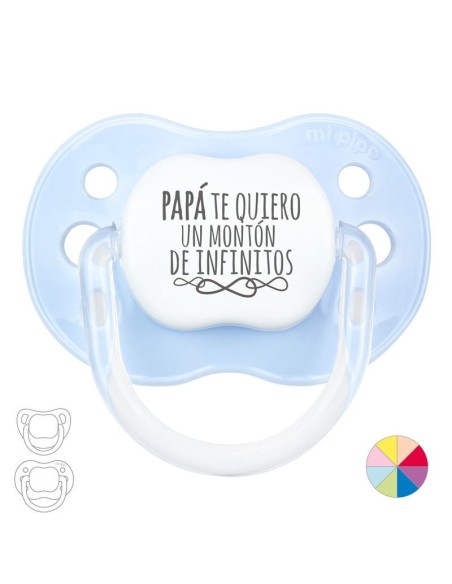 Chupete Divertido Papá te quiero un montón de infinitos