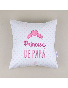 Cojín cuadrado piqué Princesa de Papá