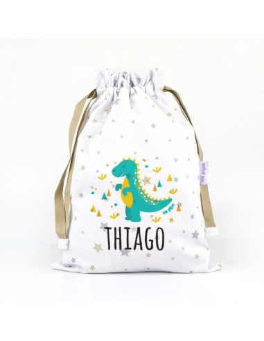 Saquito Dinosaurio personalizado
