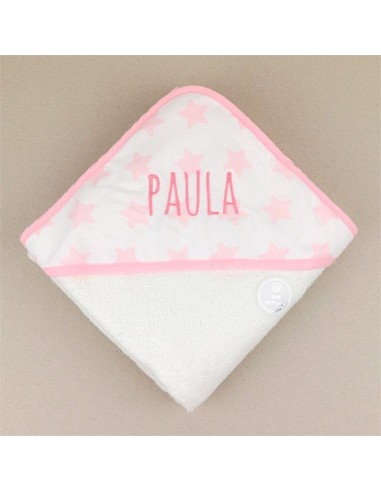 Mi pipo Capa de baño bordada Estrellas Rosa Personalizada, liquidación