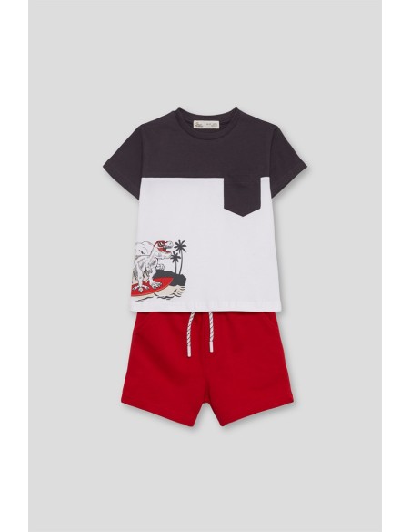 Street Monkey conjunto niño dinosaurio