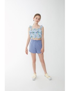 Conjunto niña top  estampados panda.