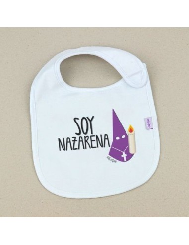Babero Divertido Soy Nazarena Capirote