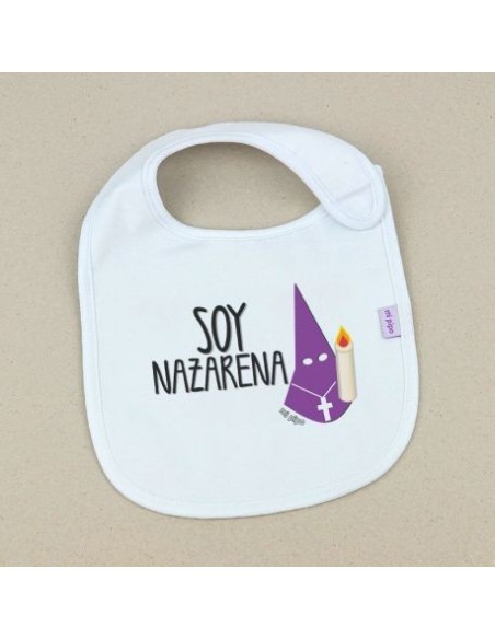 Babero Divertido Soy Nazarena Capirote