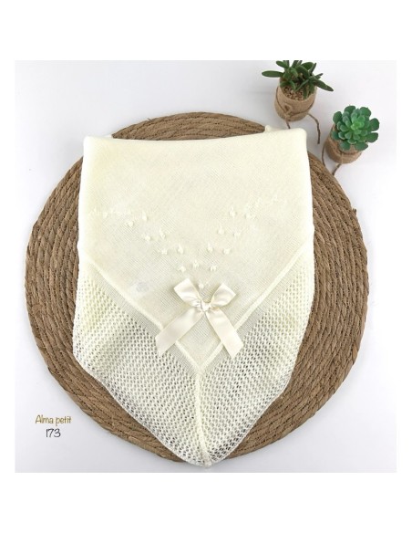 Toquilla hilo calada beige