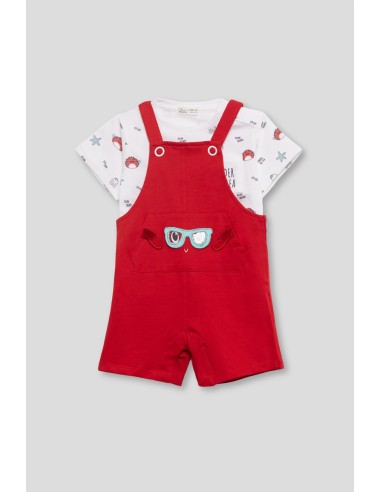 Peto niño rojo cangrejito