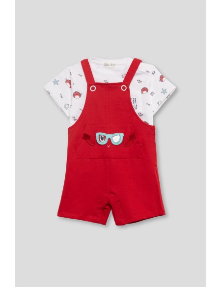 Peto niño rojo cangrejito