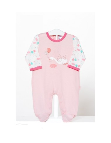 Pijama bebe niña finito cigueña.