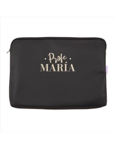 Portafolios Shopper polipiel Negro Profe/Seño + Nombre personalizado