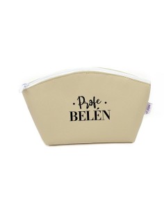 Neceser polipiel Beige Profe o Seño + Nombre