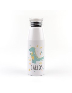 Botella Aluminio Dinosaurio 500ml Personalizada